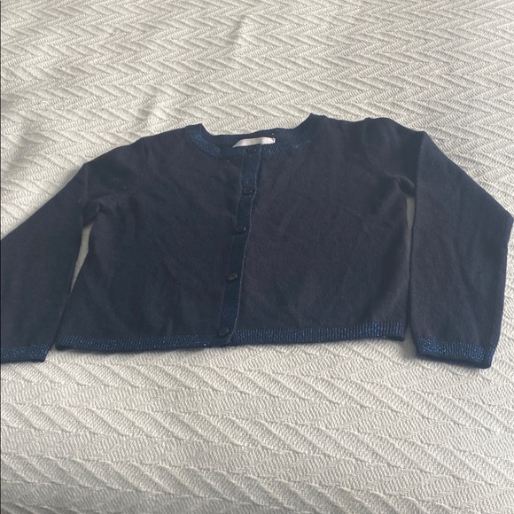 Jacadi Other - Child Jacadi Blue Cardigan Sweater with Long Sleeves and round Neck